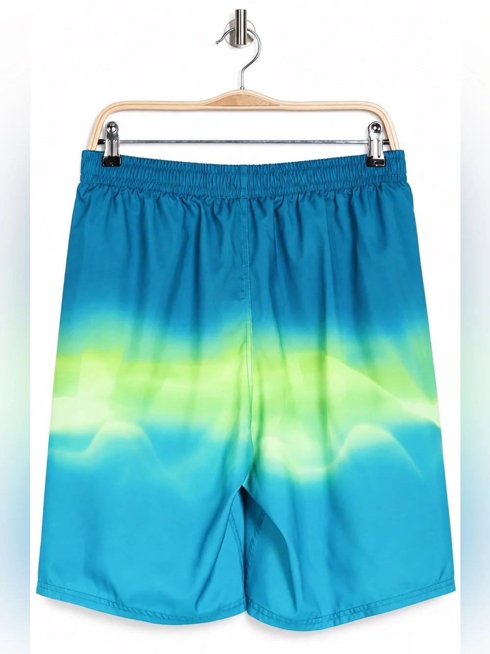 Nike Men’s 9” Teal & Lime Gradient Swim Shorts NWT